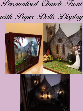 Personalised Church Front with Paper Dolls Display