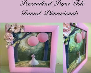 Personalised Paper Tole  Framed Dimensionals