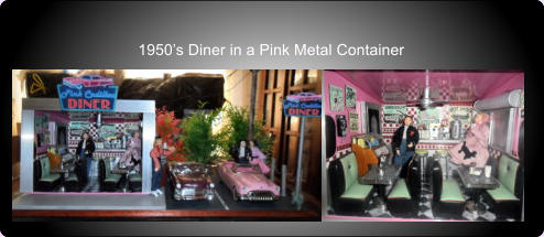 1950’s Diner in a Pink Metal Container