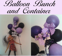 Balloon Bunch and Container