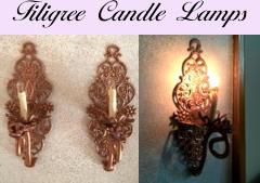 Filigree Candle Lamps
