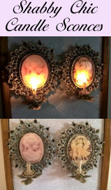 Shabby Chic Candle Sconces