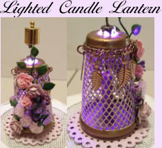 Lighted Candle Lantern