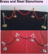 Brass and Steel Stanchions