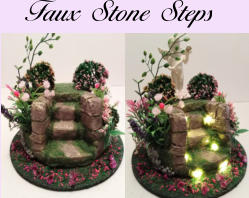 Faux Stone Steps