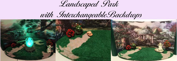 Landscaped Park with InterchangeableBackdrops