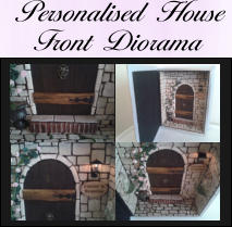 Personalised House Front Diorama