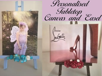 Personalised Tabletop Canvas and Easel