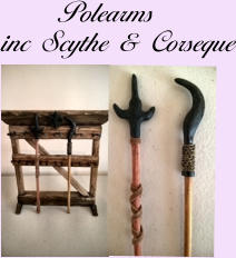 Polearms inc Scythe & Corseque